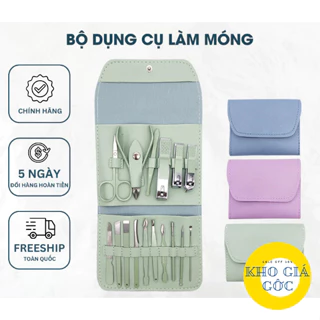 Bộ Bấm Móng Tay 16 Món Đa Năng, Chăm Sóc Tay Chân, Da Mặt, Chất Liệu Thép Không Gỉ kho giá gốc