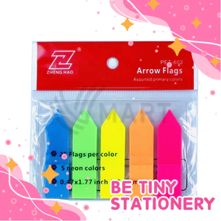 Note màu Neon nhựa 5 màu mũi tên đánh dấu trang sách - Be Tiny Stationery