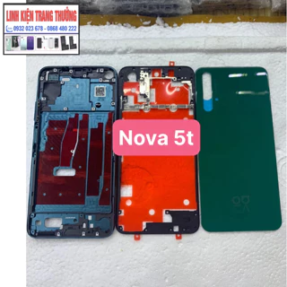 bộ xương vỏ zin điện thoại huawei nova 5T-có mã khung viền và lưng bán lẻ