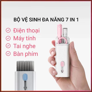 Bộ Dụng Cụ Vệ Sinh Laptop - Máy tính - Bàn Phím - Tai Nghe Airpod Đa Năng 7 in 1 Siêu Nhỏ Gọn Macbox