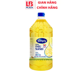 Dầu đậu nành nguyên chất Simply can 2 lít