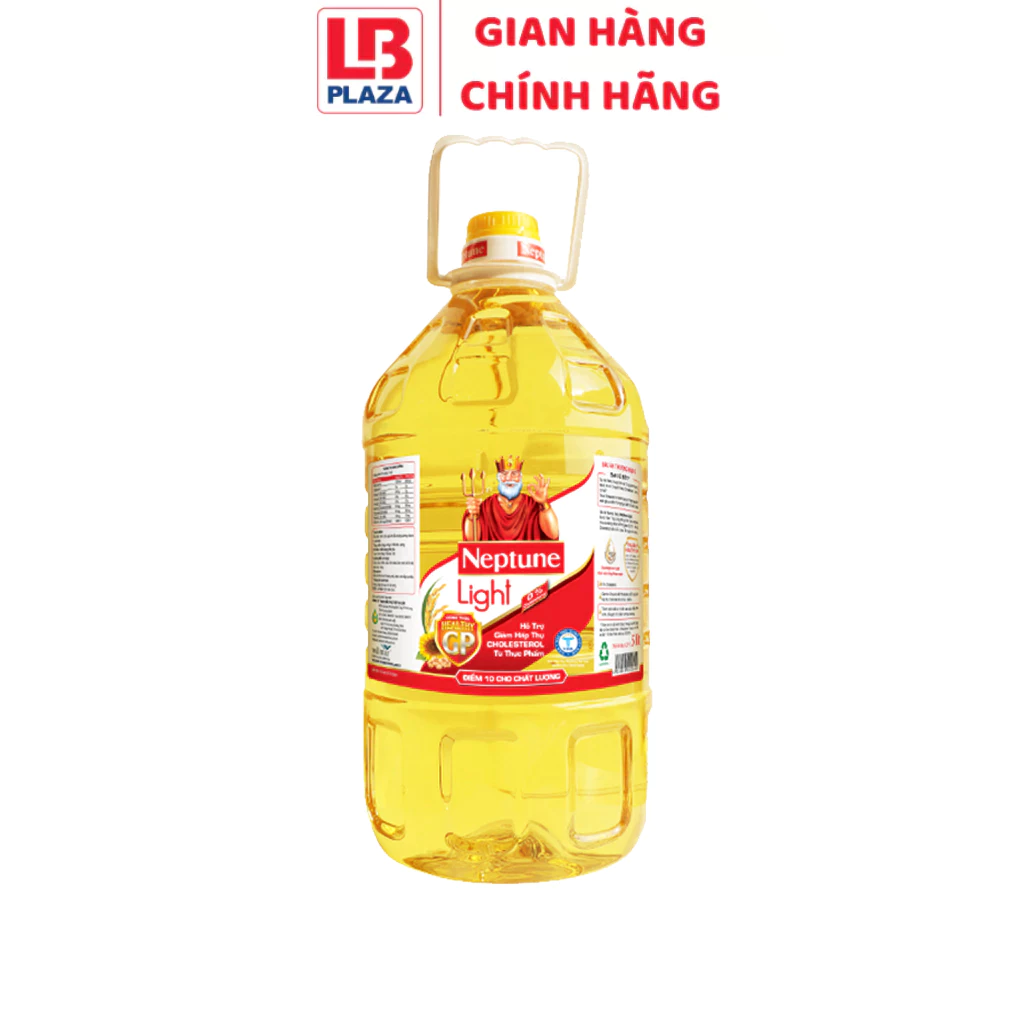 Dầu ăn thượng hạng Neptune Light can 5 lít