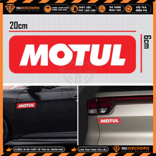 Tem Dán Xe Ô Tô Motul | STOT-06 | Sticker Oto Xe Hơi Dán Sườn Kính Lái Cản Sau Gương Đèn Chống Nước Bền Màu