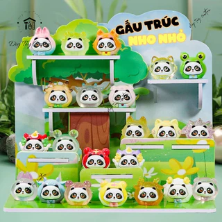 Đồ chơi Blind Box hộp mù, túi mù ngẫu nhiên mô hình các bé gấu trúc mini đáng yêu Gấu Trúc Nho Nhỏ