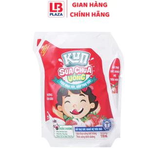 Sữa Kun túi dâu 110ml - Hàng chính hãng