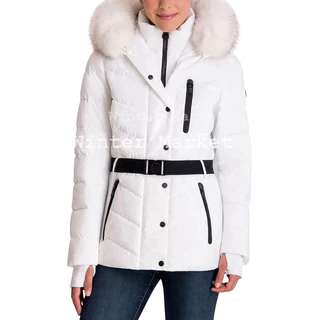 Áo khoác đi lạnh, áo khoác mùa đông Michael Kors Women's Belted từ 10•C đến (-10•C)~15•F áo đi âm độ, Áo phao đi tuyết