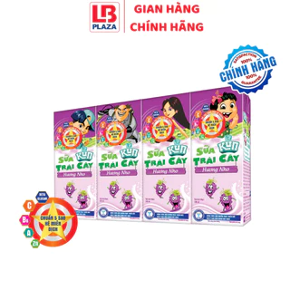 Sữa trái cây Kun nho 180ml*4 - Hàng chính hãng