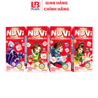 Sữa thạch Nuvi trái cây 170ml*4 vị dâu