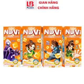 Sữa thạch Nuvi trái cây 170ml*4 vị cam