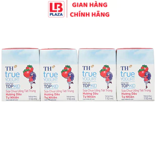 Sữa chua uống TH Topkid 110ml*4 dâu