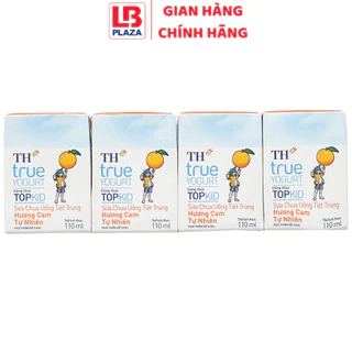 Sữa chua uống TH Topkid cam 110ml*4