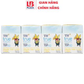 Sữa chua uống TH topkid chuối 110ml*4