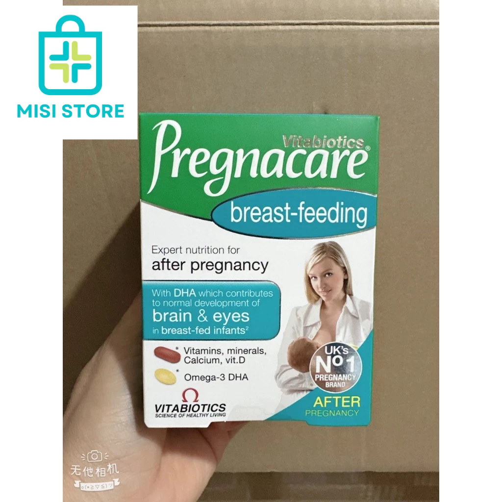 (date 2026) Vitamin bú sau sinh Pregnacare Breast feeding, Anh, 84 viên (Bú Anh)