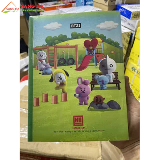 (Lốc 5 Quyển) Tập Vở Học Sinh Class BT21 Friends Hồng Hà 0436 - 96 Trang (ĐL: 80gsm) Vở 5 ô ly