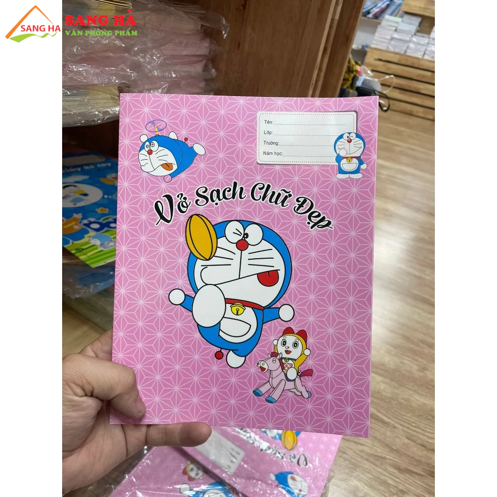 Bìa kê tay, lót tay Doraemon Vở sạch chữ đẹp dễ thương