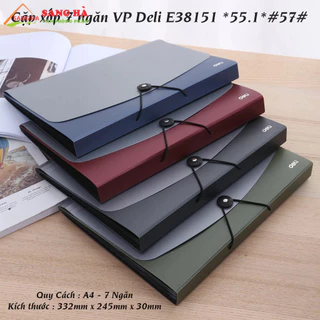 Cặp đựng tài liệu A4 7 ngăn DELI E38151