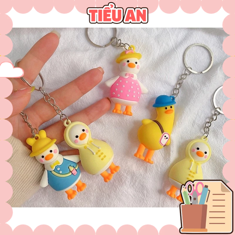 Móc Khoá Hình Bé Vịt Xinh Xắn Đeo Túi/ Charm Size Lớn (6.5x3.5cm)