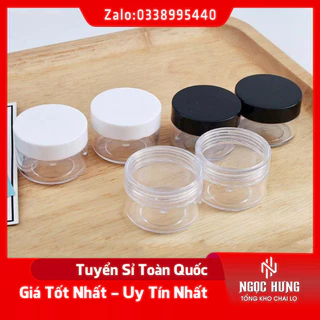 Hũ Nhựa Thân Cao 10g Chiết Mỹ Phẩm - Hũ Đựng Kem - Chai Lọ Mỹ Phẩm - Hũ Đựng Bột