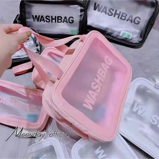 Túi đựng mỹ phẩm đồ trang điểm Washbag chống nước,PVC thân thiện trong suốt