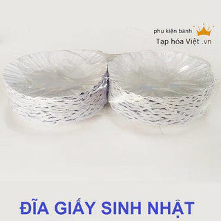 COMBO 0.9~1KG đĩa giấy sinh nhật, đĩa giấy đựng bánh kem