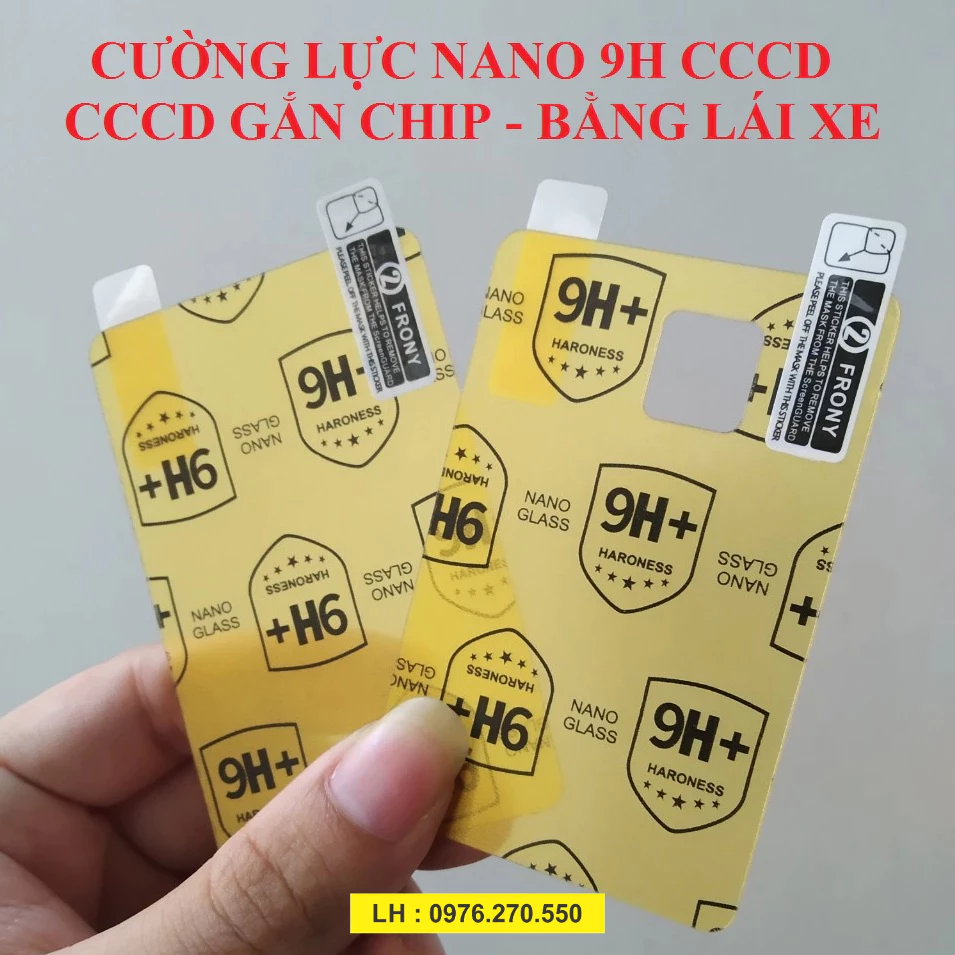 COMBO Miếng dán căn cước công dân (CCCD) Giấy phép lái xe (GPLX) chống trầy xước mất chữ (LOẠI MỎNG)