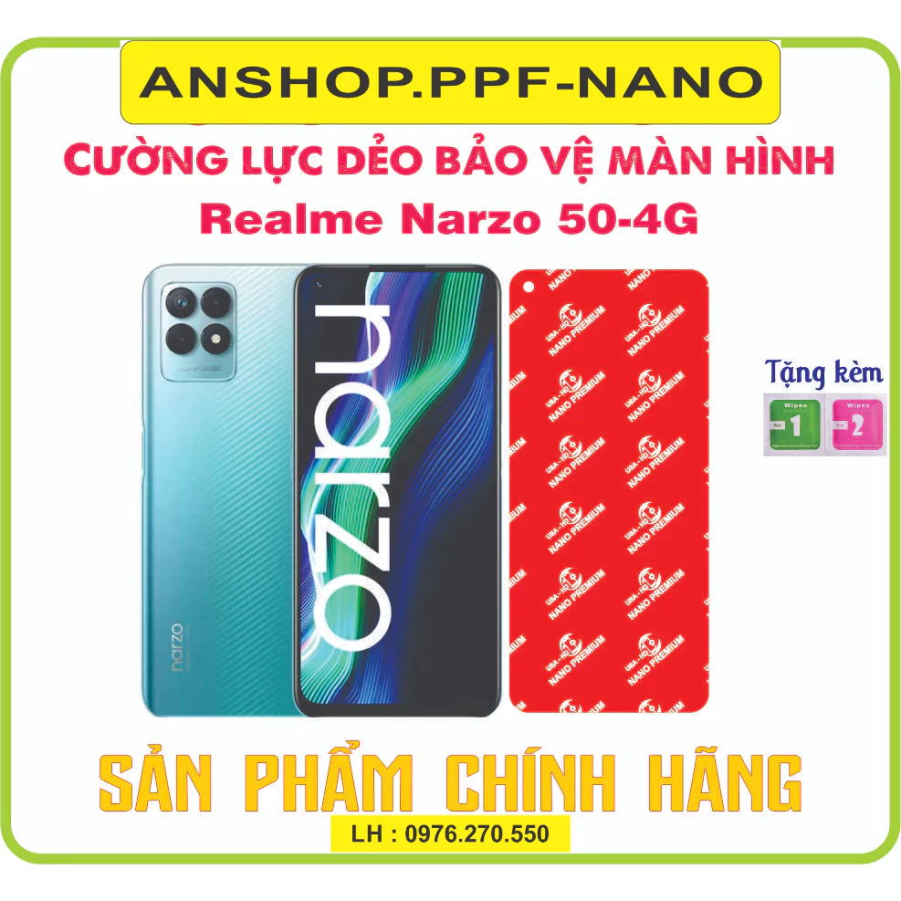 Cường lực dẻo bảo vệ màn hình điện thoại Realme Narzo 50 4G (Narzo50)