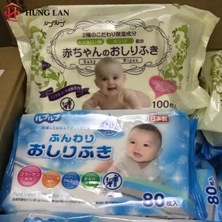 Giấy ướt Nhật Life - do 99,9% nước tinh khiết cho bé (chính hãng)