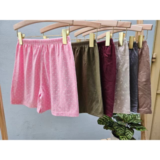 Quần Short nữ mặc Ngủ siêu thích, chất thun cotton siêu mền , mát , thấm hút ANHSTORE , Quần đùi nữ mặc ngủ thun cotton