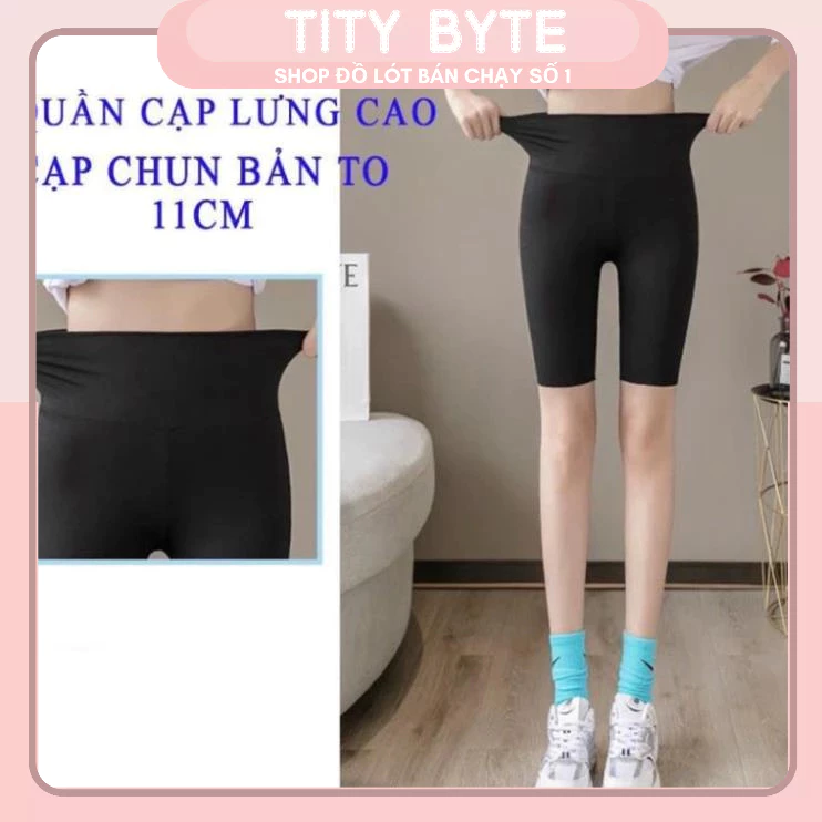 Quần legging ngố 5.0 cạp cao gen bụng Quảng Châu fullbox