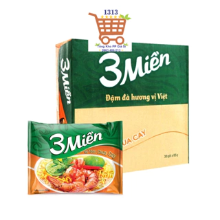 HCM SỈ THÙNG MÌ 3 MIỀN CHUA CAY 20 GÓI 65G Date mới