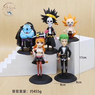 Mô Hình One Piece Anime 5 Nhân vật Luffy Franky Chopper Sanji Uta Cao 14-17cm - Shin Case