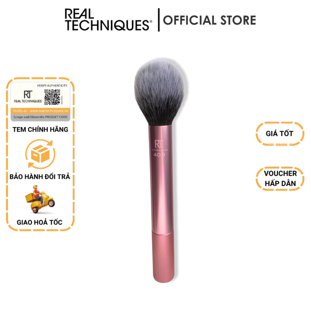 Cọ má hồng Real Techniques blush brush (lỗi nhẹ, không hộp)