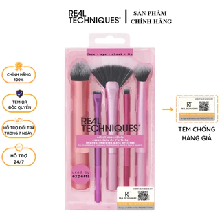 Bộ Cọ Trang Điểm Cá Nhân 5 Cây Real Techniques Artist Essentials Makeup Brush Set