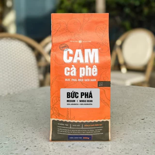 Cà phê Robusta honey, Arabica Cầu Đất nguyên chất 100%, rang mộc,  vị đắng đậm hậu vị ngọt từ Cam Cà phê. Gói 250g/500g