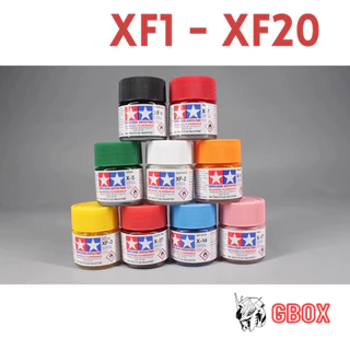 Sơn Acrylic XF1 - XF20 Tamiya Gốc nước 10ml Color Paint Mô hình Gundam XF Flat