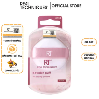 Bông mút phủ phấn Real Techniques Powder Puff Sponge