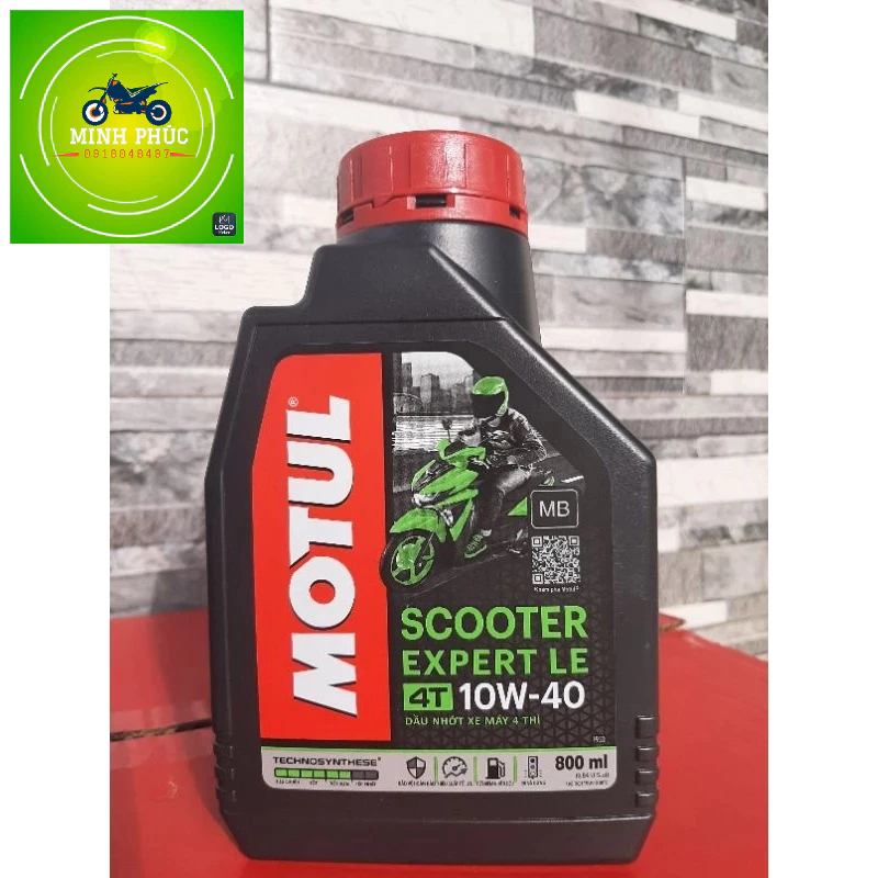 ( chính hãng) Dầu nhớt xe tay ga MOTUL SCOOTER EXPERT LE 4T 10W40 0.8L