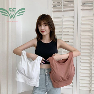 MỚI HÓT-ÁO Bra Cotton CROP TOP Thời trang