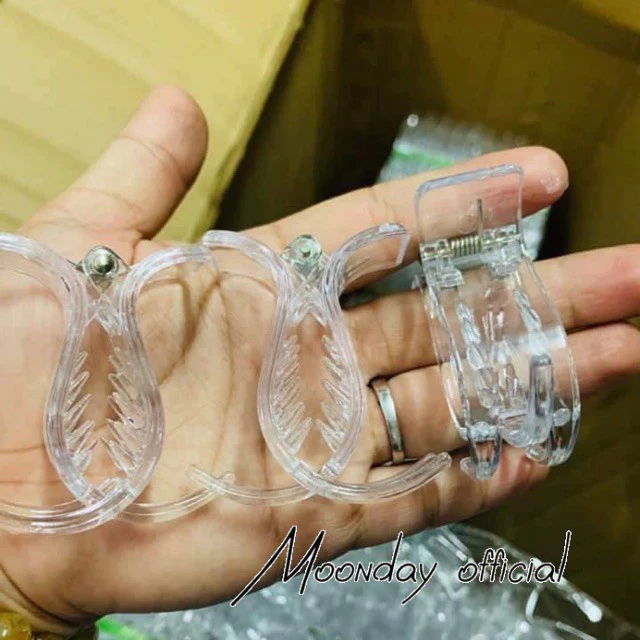 (Combo 3) Kẹp càng cua trong suốt 3 răng 5 răng bền dẻo không gãy