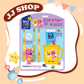 Bàn Chải Đánh Răng Perio x PinkFong, Baby Shark Cho Bé Từ 3-5 tuổi Nội Địa Hàn Quốc