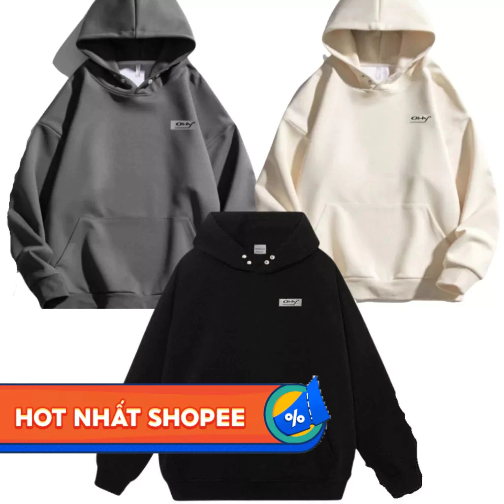 Áo Hoodie Nỉ Nam Nữ, Local Brand, Unisex ,Form Rộng, Mũ To 2 Lớp, Tay Phồng Giá Rẻ Fanshion Hàn Quốc