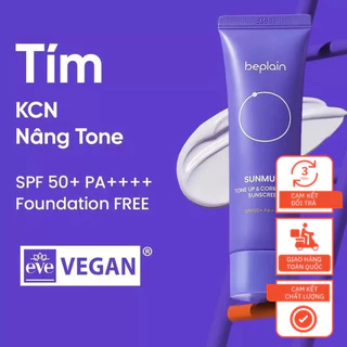 Kem Chống Nắng Cà Rốt Tím, Nâng Tone Da Beplain Sunmuse Tone Up & Correcting Sunscreen SPF50+ PA++++ 50m