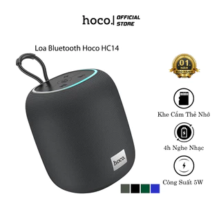 Loa bluetooth Hoco HC14, loa để bàn hỗ trợ khe cắm usb, thẻ nhớ, 5h nghe nhạc, âm thanh sống động.