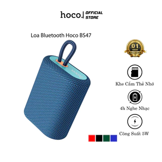 Loa Bluetooth Không Dây HOCO BS47, Loa Cầm Tay Mini, Nghe Nhạc Hay, Hỗ Trợ Khe Cắm Thẻ Nhớ, Usb, 5h Nghe Nhạc.