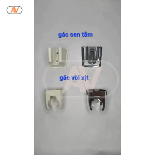 Gác tay sen, cài dây sen tắm dây xịt, giá đỡ vòi hoa sen ,gác xịt vệ sinh nhựa tặng kèm ốc vít