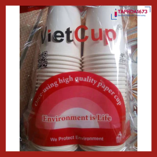 Cốc Giấy VietCup Dùng 1 Lần Đẹp (Túi 50 Cái)