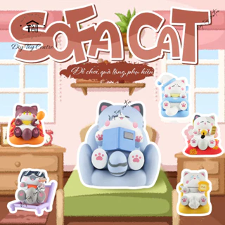 [🐱Mèo] Sưu tầm set phụ kiện trang trí, đồ chơi quà tặng mô hình mèo nằm ghế sofa dễ thương SOFA CATS