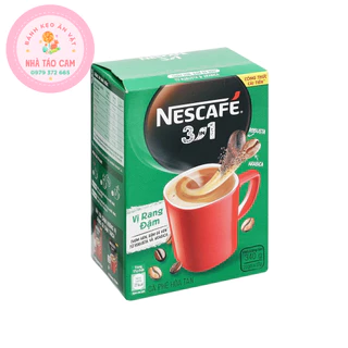 [ Siêu Rẻ ] Hộp 18 Gói Cà Phê Sữa NesCafé 3 in 1 Xanh Đậm Vị Cà Phê/ Hộp 288g - Gói 16g