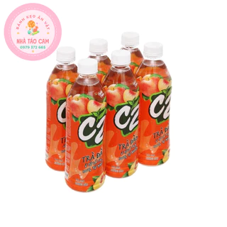 [ Siêu Rẻ ] Lốc 6 Chai Trà Xanh Hương Đào C2/ Chai 455ml