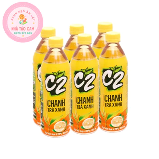 [ Siêu Rẻ ] Lốc 6 Chai Trà Xanh Hương Chanh C2/ Chai 455ml